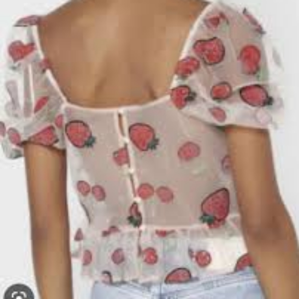 Topshop Sheer Sequin Top